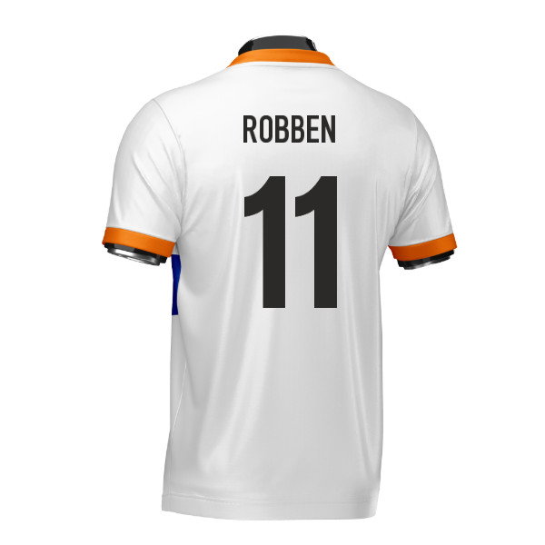 Netherlands Heritage Football Jersey (Wolvate) Adult Short Sleeve (Robben 11)