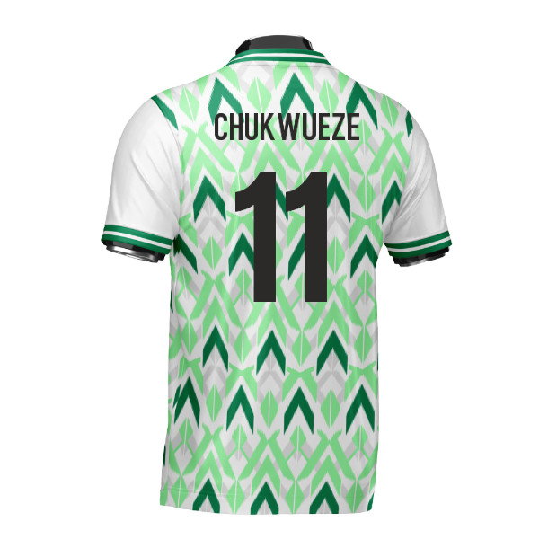 Nigeria DNA Green Concept Football Jersey (Wolvate) Adult Short Sleeve (Chukwueze 11)