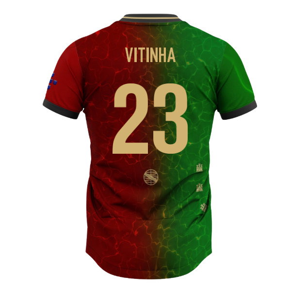 Portugal Lusitanos Home Supporter Jersey Adult Short Sleeve (Vitinha 23)