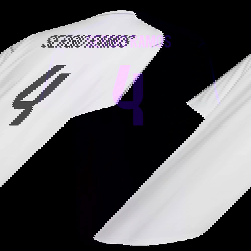 Real Madrid Terrace Icons Shirt (White) (Sergio Ramos 4)