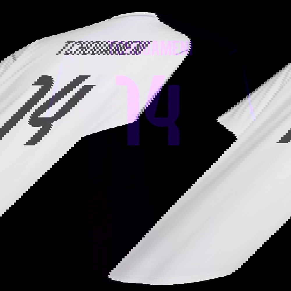 Real Madrid Terrace Icons Shirt (White) (Tchouameni 14)