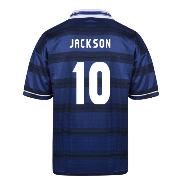 Score Draw Scotland 1998 World Cup Finals Retro Football Shirt (Jackson 10)