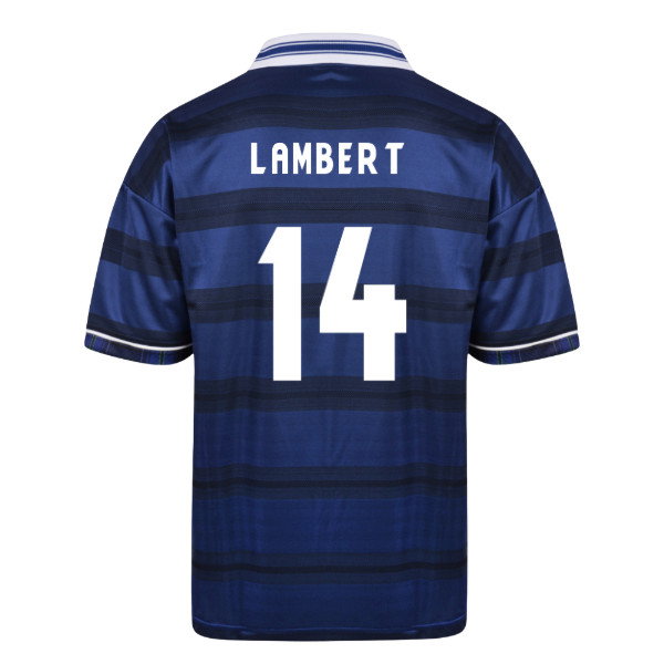 Score Draw Scotland 1998 World Cup Finals Retro Football Shirt (Lambert 14)