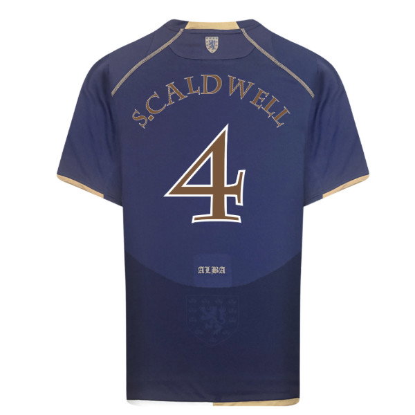 Scotland 2007 Home Retro Shirt (S.Caldwell 4)