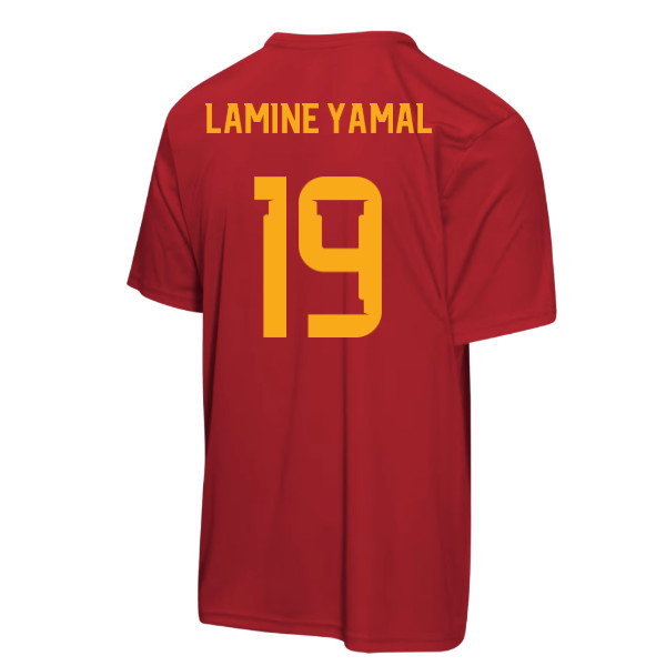 Spain FIFA World Cup 2026™ T-Shirt (Red) - Kids (Lamine Yamal 19)