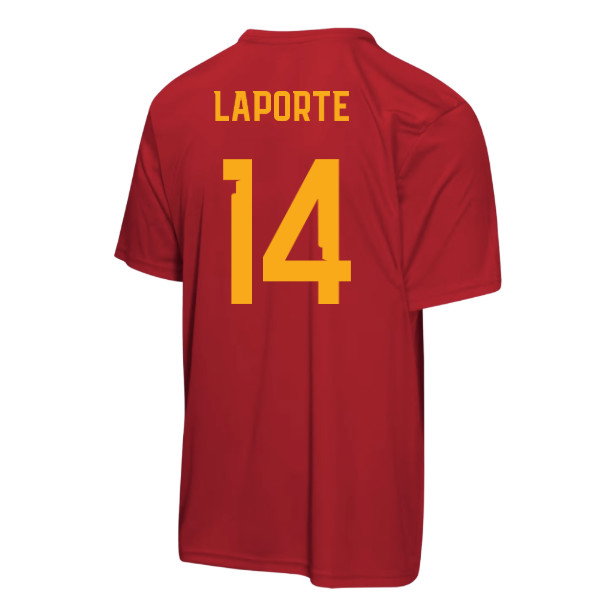 Spain FIFA World Cup 2026™ T-Shirt (Red) - Kids (Laporte 14)