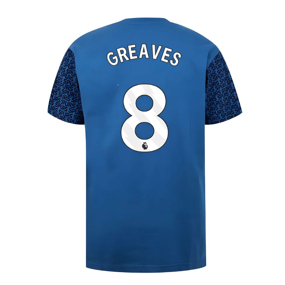 Tottenham Hotspur Graphic T-shirt (Blue) (Greaves 8)