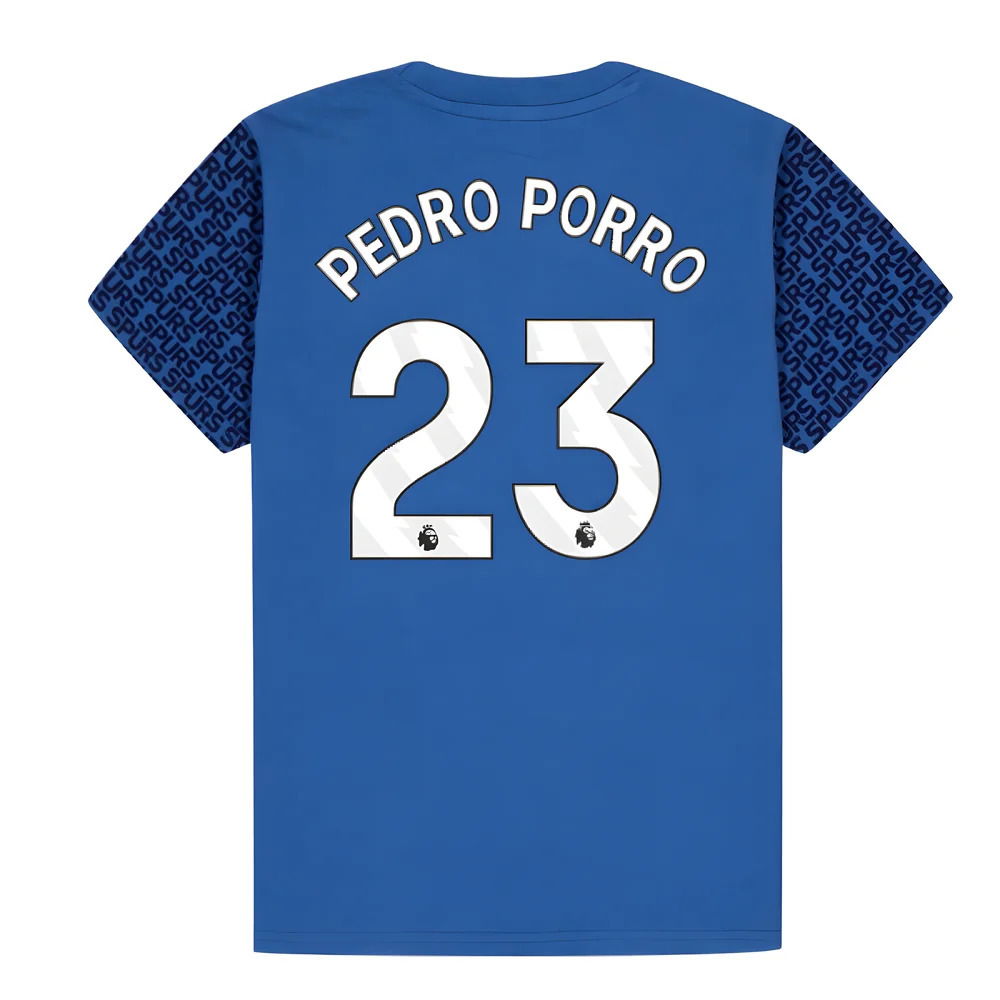 Tottenham Hotspur Graphic T-shirt (Blue) - Kids (Pedro Porro 23)