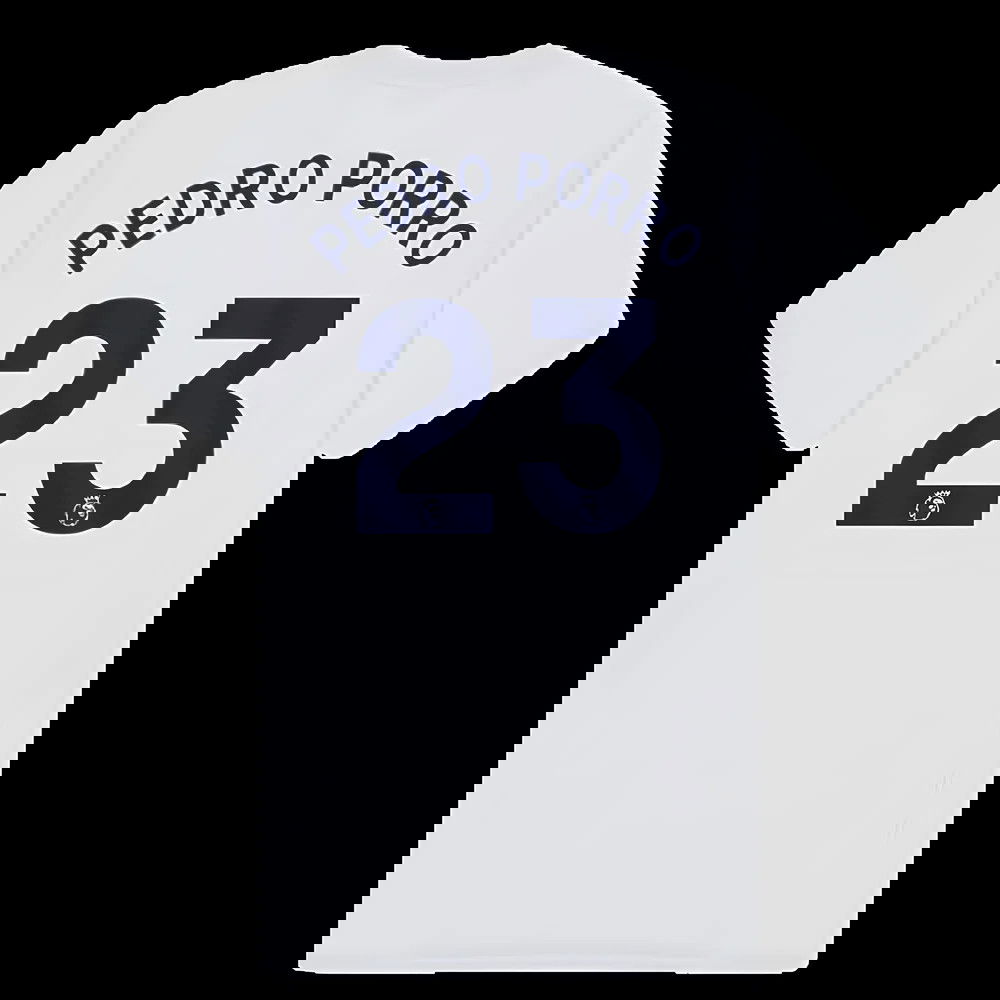 Tottenham Hotspur Poly T-shirt (White) (Pedro Porro 23)