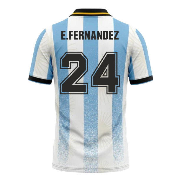 UMBRO Argentina World Cup 26 Football Shirt (E.Fernandez 24)