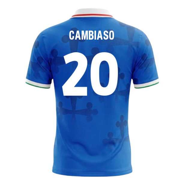 UMBRO Italy World Cup 26 Football Shirt (Cambiaso 20)