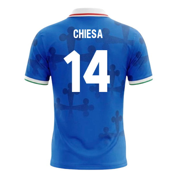 UMBRO Italy World Cup 26 Football Shirt (Chiesa 14)