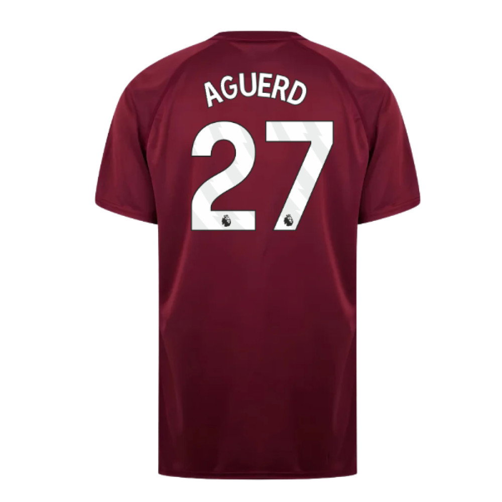 West Ham United Poly T-Shirt (Claret/Blue) (Aguerd 27)