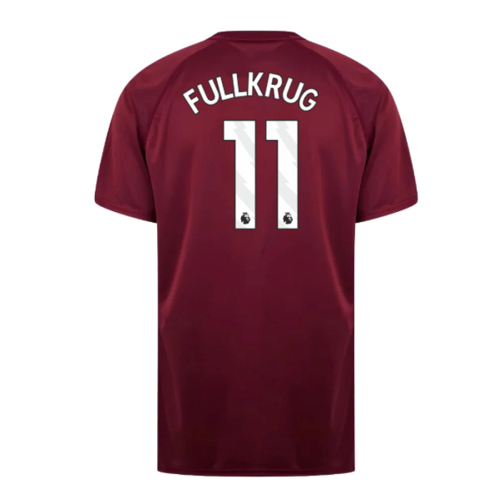 West Ham United Poly T-Shirt (Claret/Blue) (Fullkrug 11)
