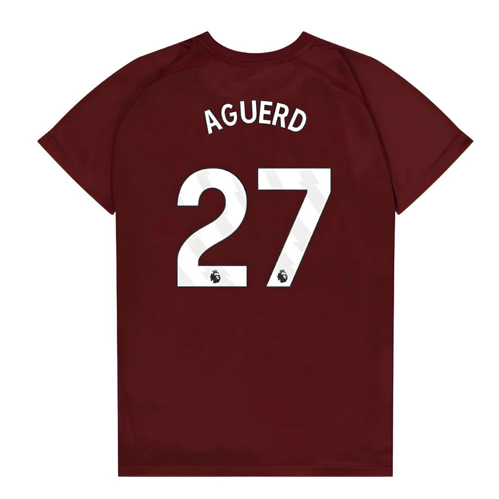 West Ham United Poly T-Shirt (Claret/Blue) - Kids (Aguerd 27)