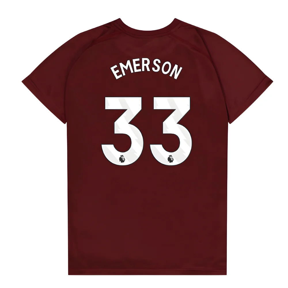 West Ham United Poly T-Shirt (Claret/Blue) - Kids (Emerson 33)