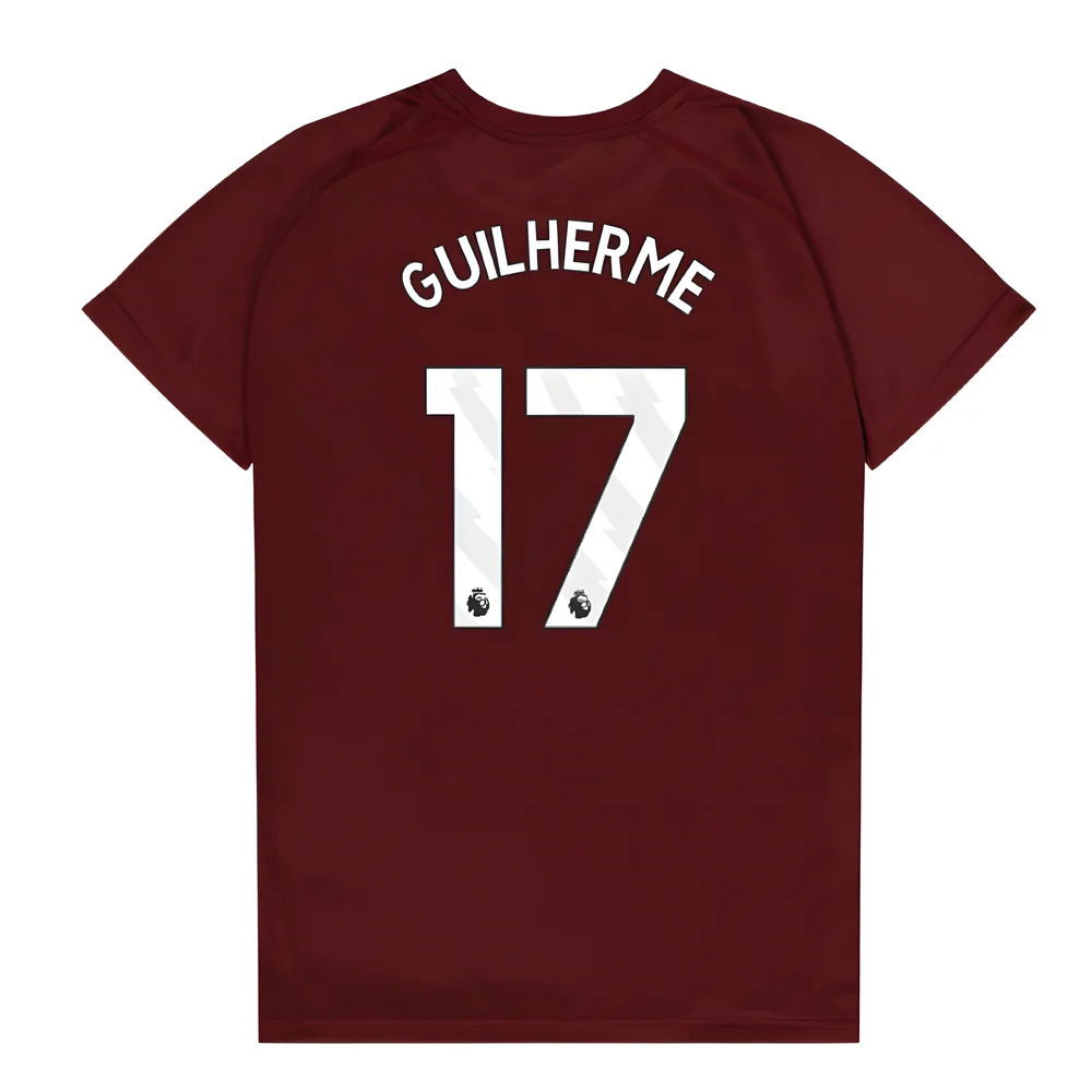 West Ham United Poly T-Shirt (Claret/Blue) - Kids (Guilherme 17)