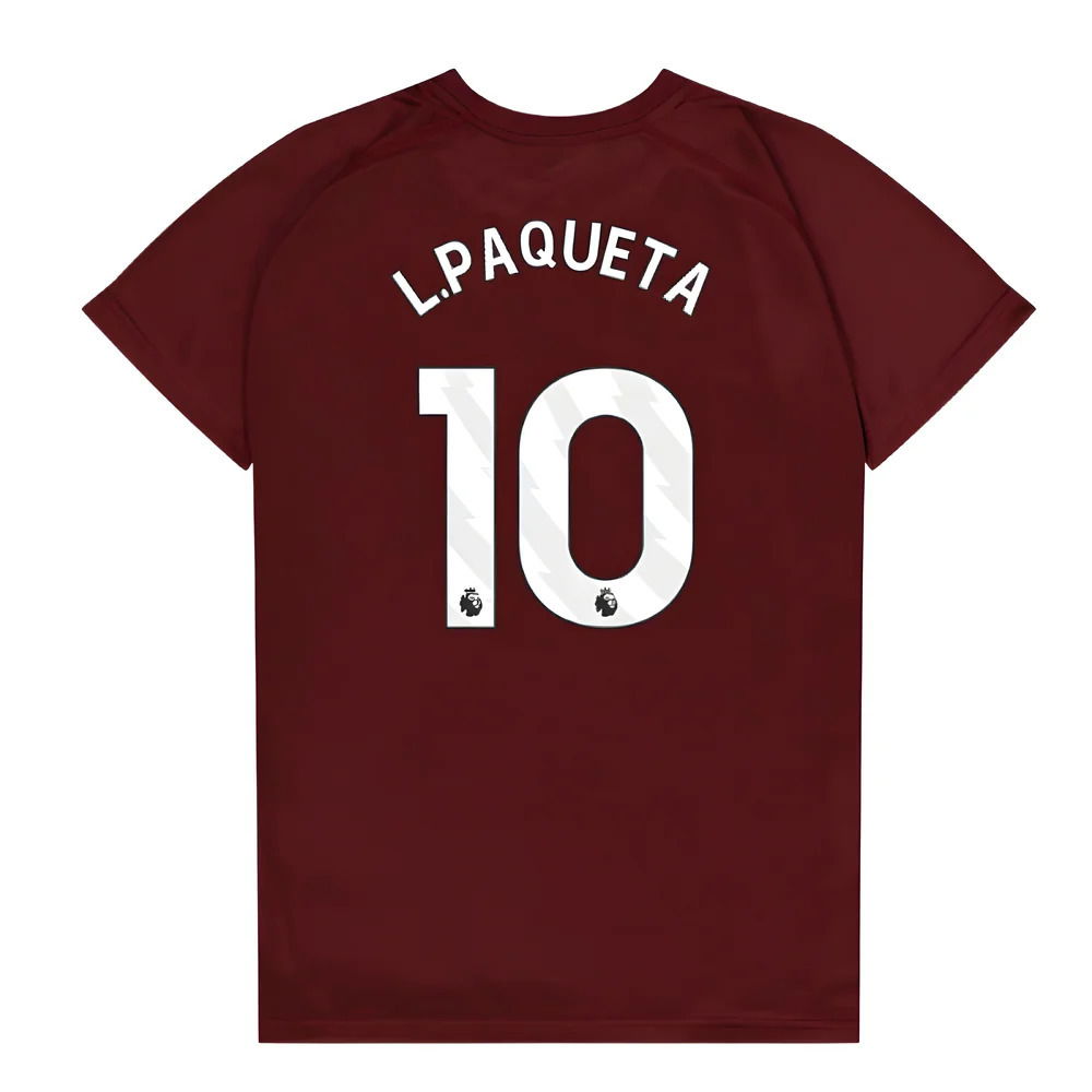 West Ham United Poly T-Shirt (Claret/Blue) - Kids (L.Paqueta 10)