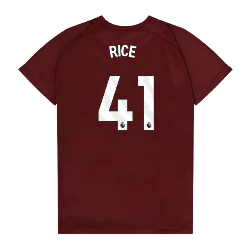 West Ham United Poly T-Shirt (Claret/Blue) - Kids (Rice 41)