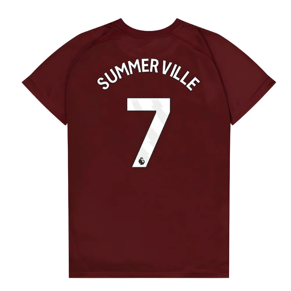 West Ham United Poly T-Shirt (Claret/Blue) - Kids (Summerville 7)