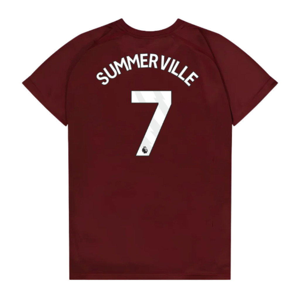 West Ham United Poly T-Shirt (Claret/Blue) - Kids (Summerville 7)