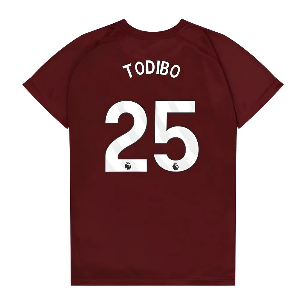 West Ham United Poly T-Shirt (Claret/Blue) - Kids (Todibo 25)