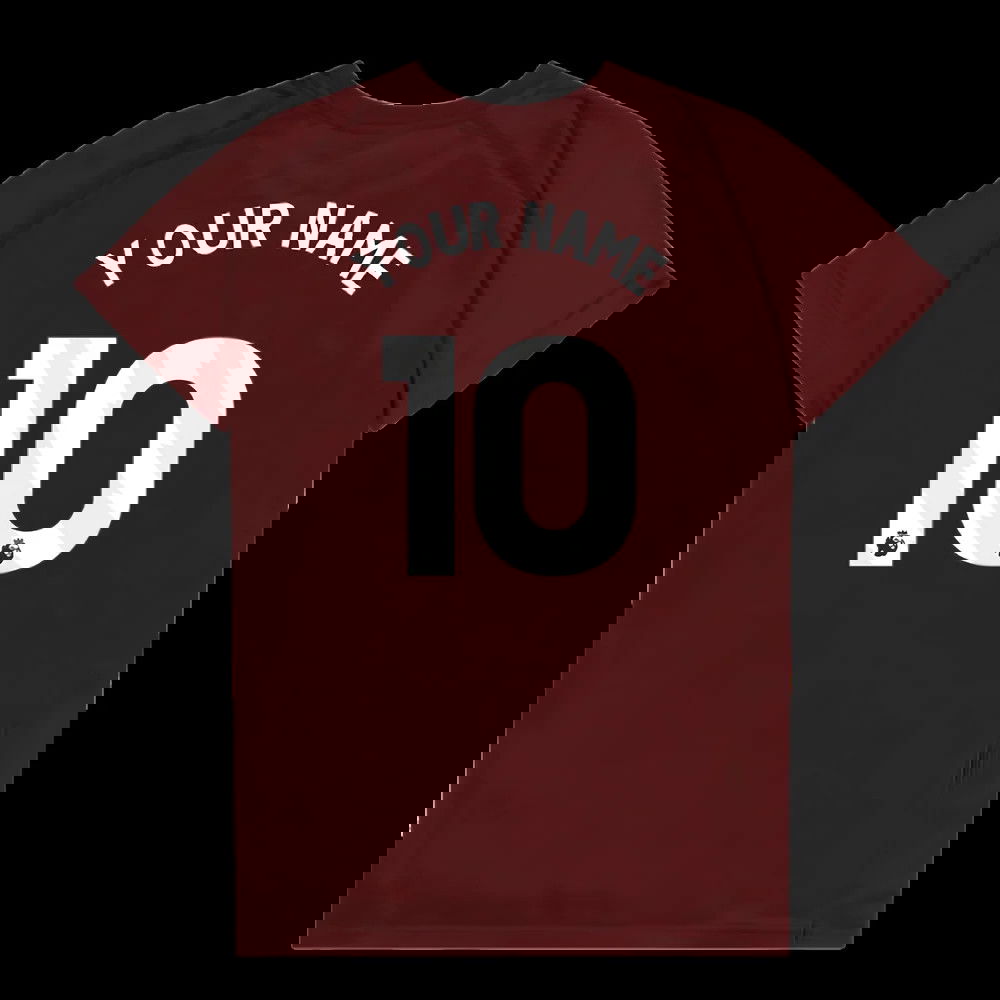 West Ham United Poly T-Shirt (Claret/Blue) - Kids (Your Name)