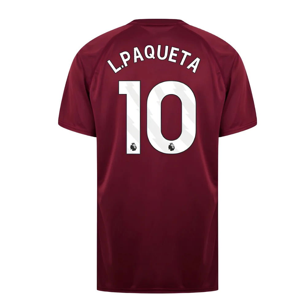West Ham United Poly T-Shirt (Claret/Blue) (L.Paqueta 10)