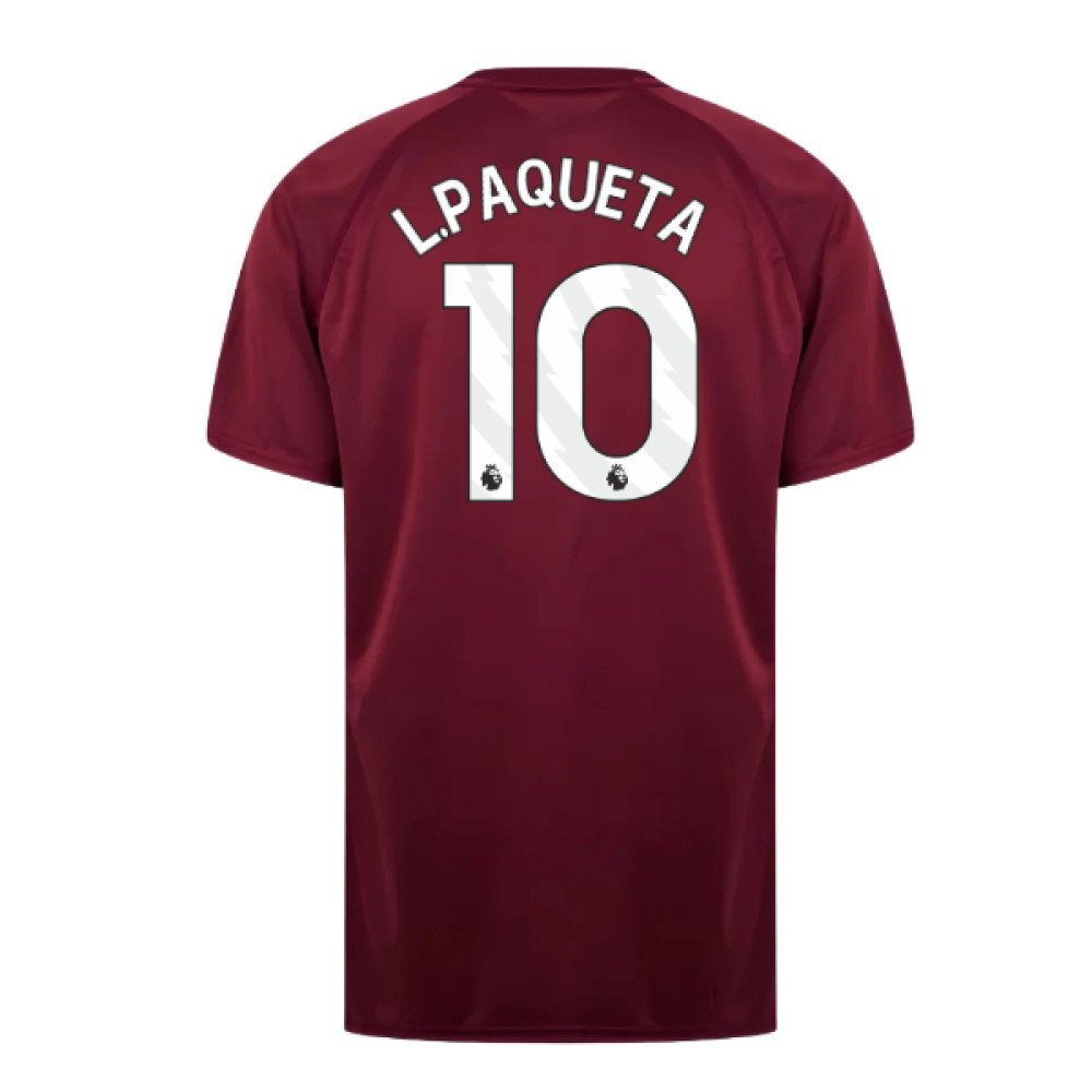 West Ham United Poly T-Shirt (Claret/Blue) (L.Paqueta 10)
