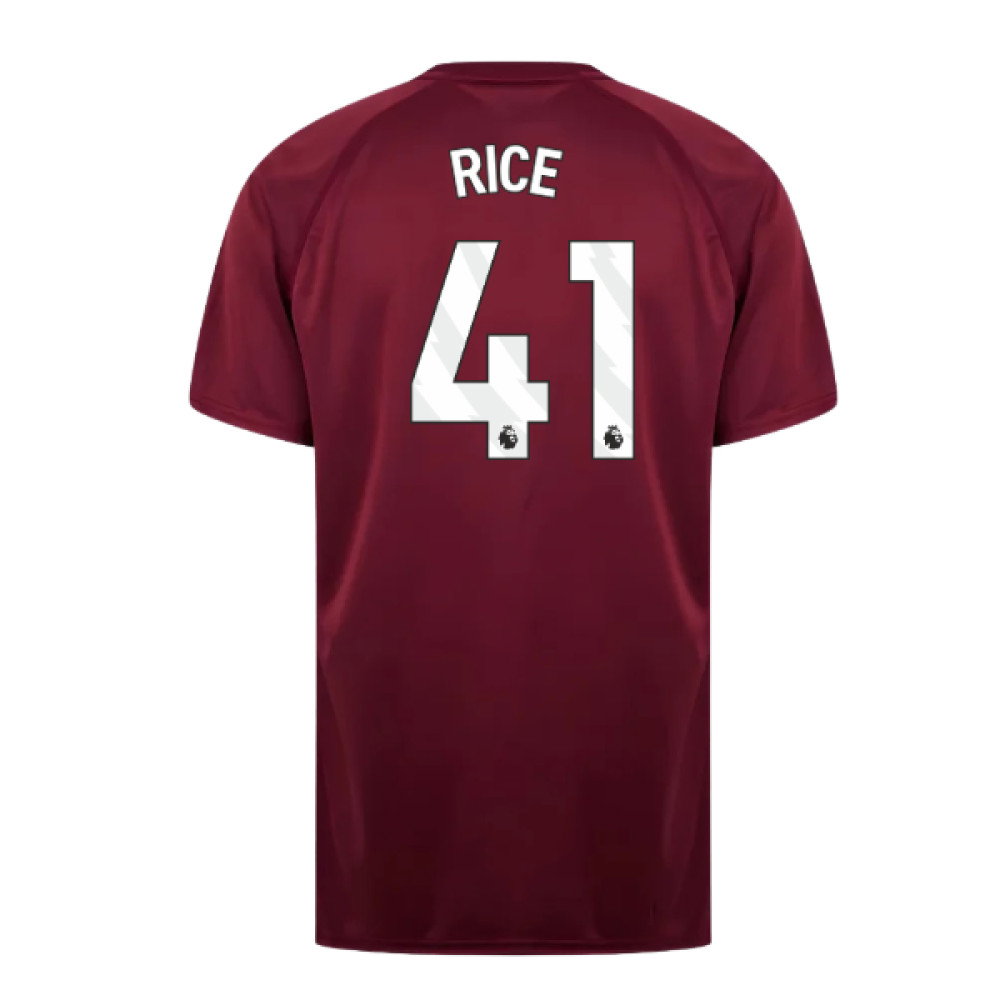 West Ham United Poly T-Shirt (Claret/Blue) (Rice 41)