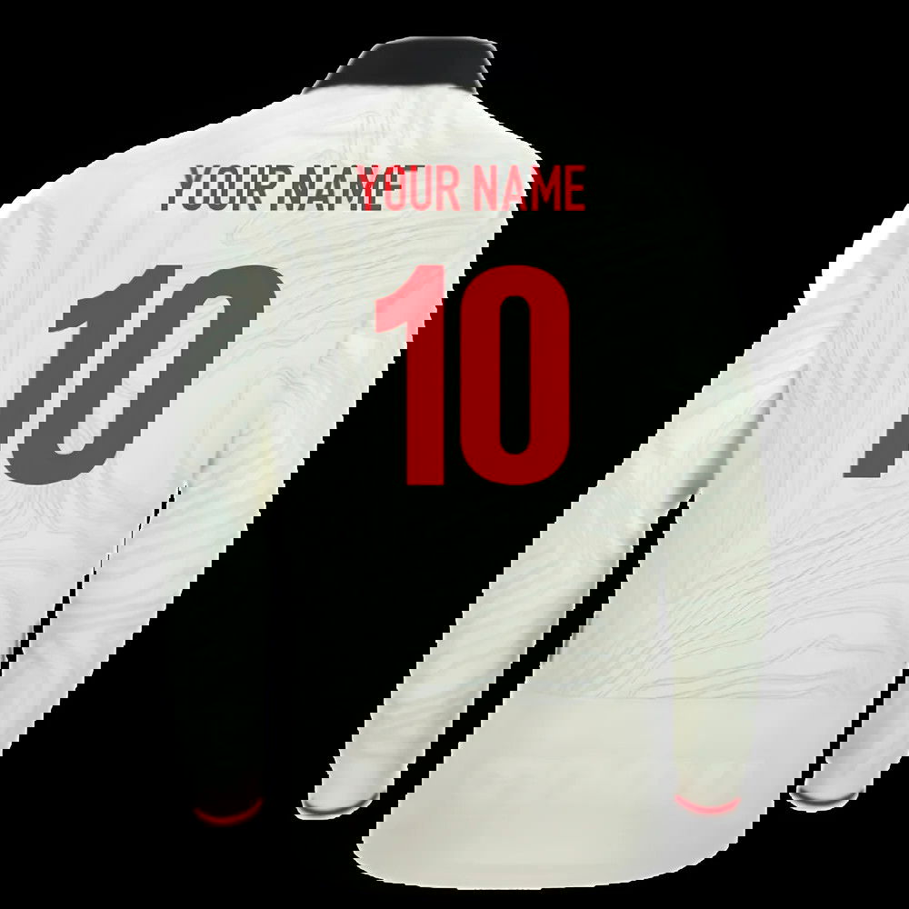 2025-2026 Wales WRU Rugby Away Cotton LS Shirt (Your Name)