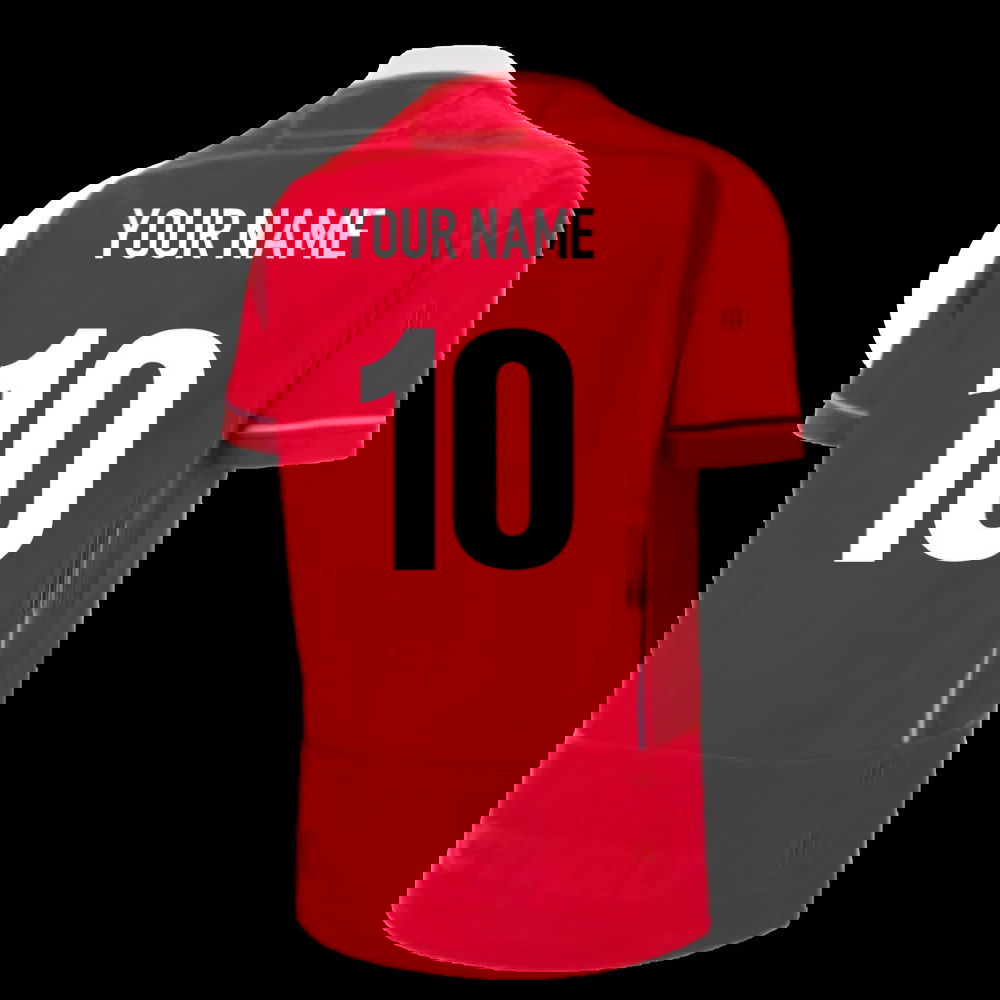2025-2026 Wales WRU Home WRWC Replica Rugby Shirt (Kids) (Your Name)