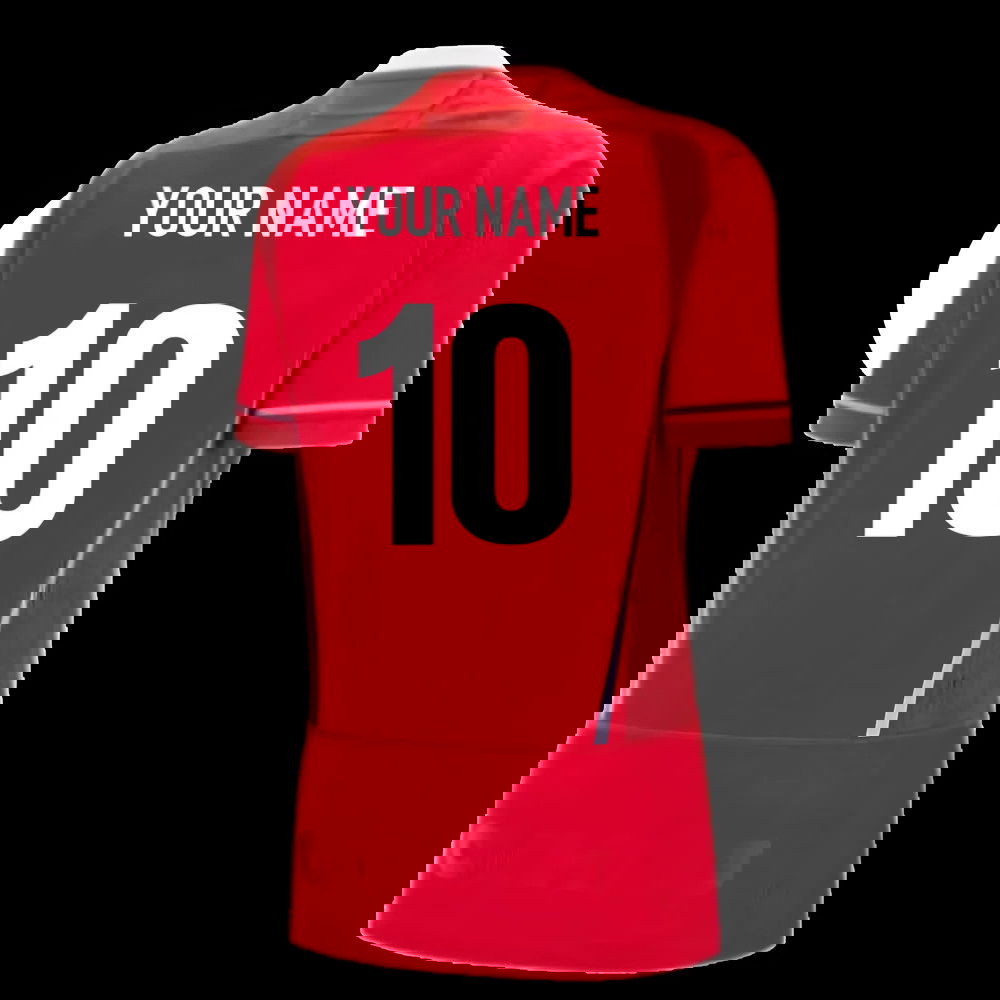 2025-2026 Wales WRU Home WRWC Rugby Shirt (Womens) (Your Name)