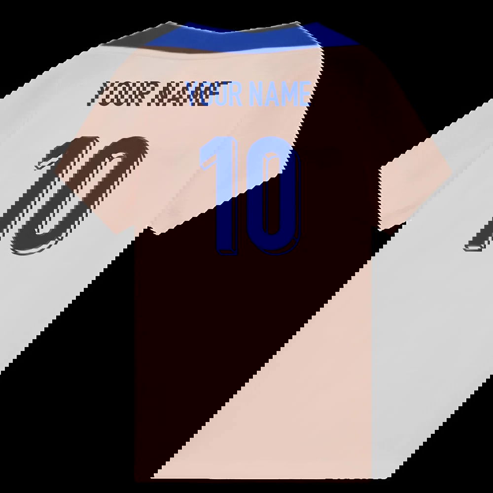 2025-2026 France Strike Training Shirt (Coral) - Kids (Your Name)