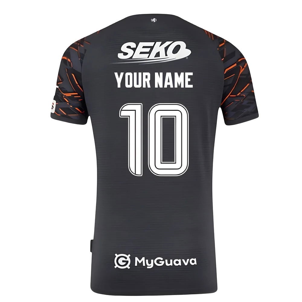 2025-2026 Rangers Away Goalkeeper Shirt (Black) (Your Name)
