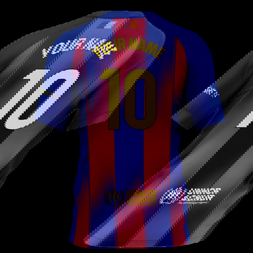 2025-2026 Barcelona Home Shirt (Kids) (Your Name)