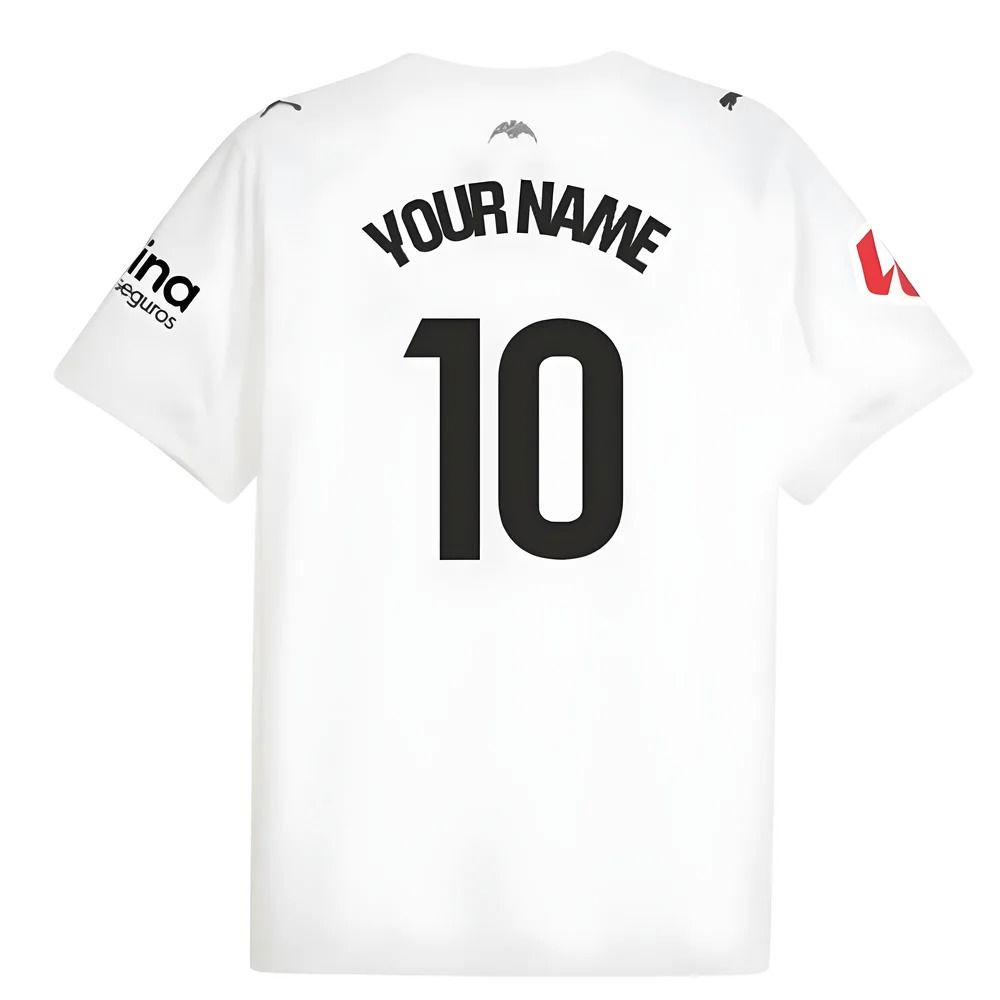 2025-2026 Valencia Home Shirt (Kids) (Your Name)