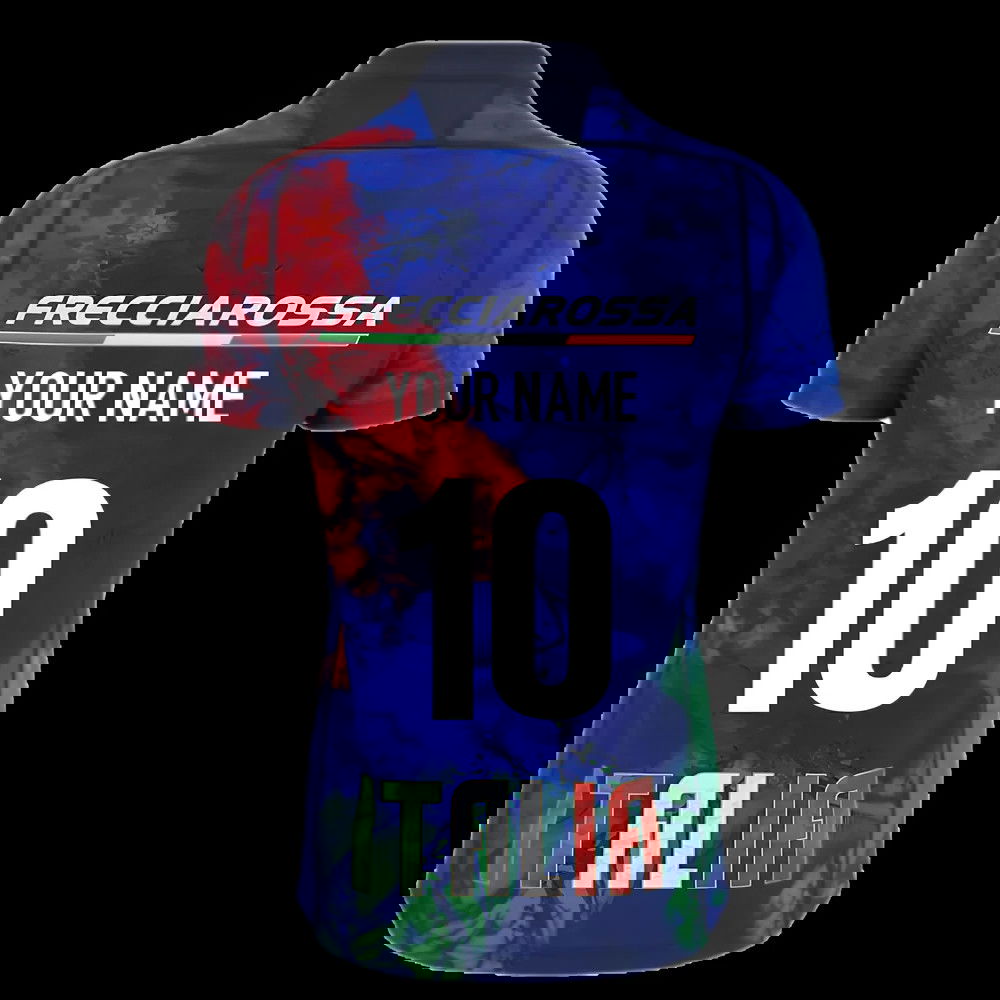 2025-2026 Italy FIR Rugby Training Jersey (Navy) (Your Name)