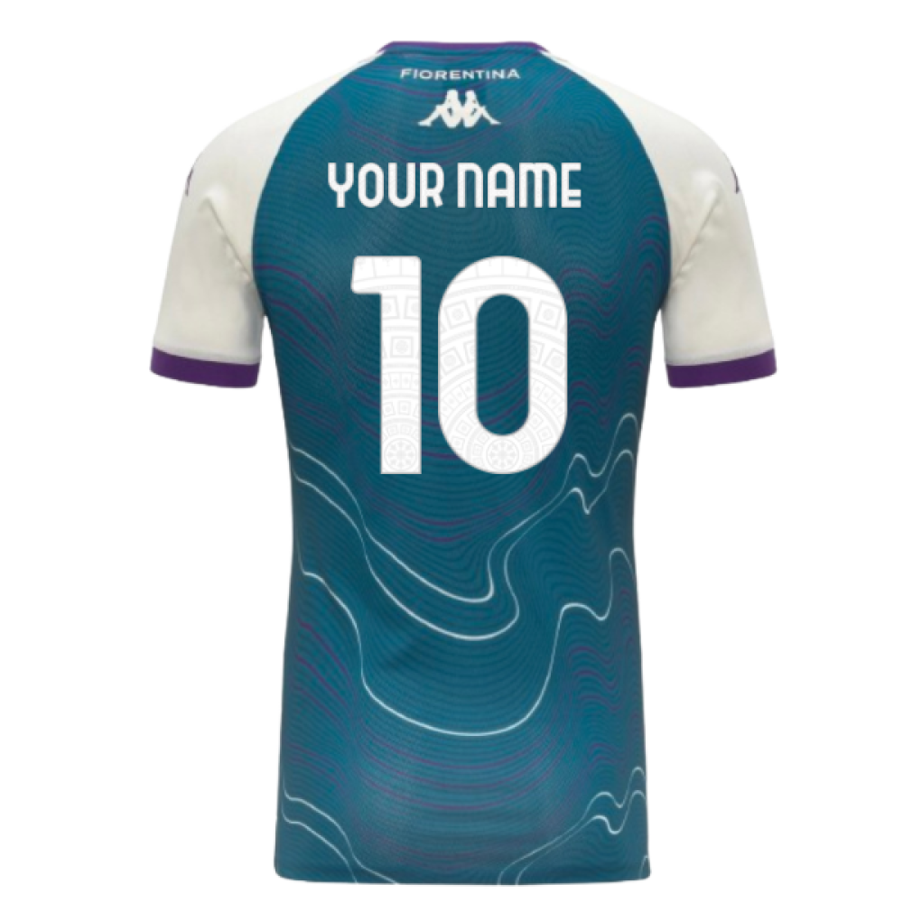 2025-2026 Fiorentina Pre Match Shirt (Turquoise) (Your Name)