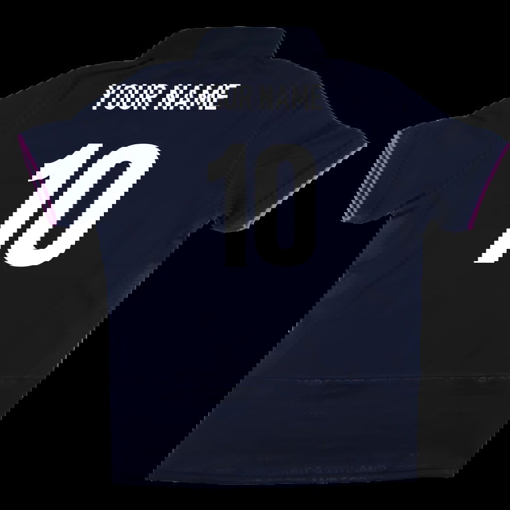 2025-2026 Scotland Home Cotton Rugby Shirt (Kids) (Your Name)