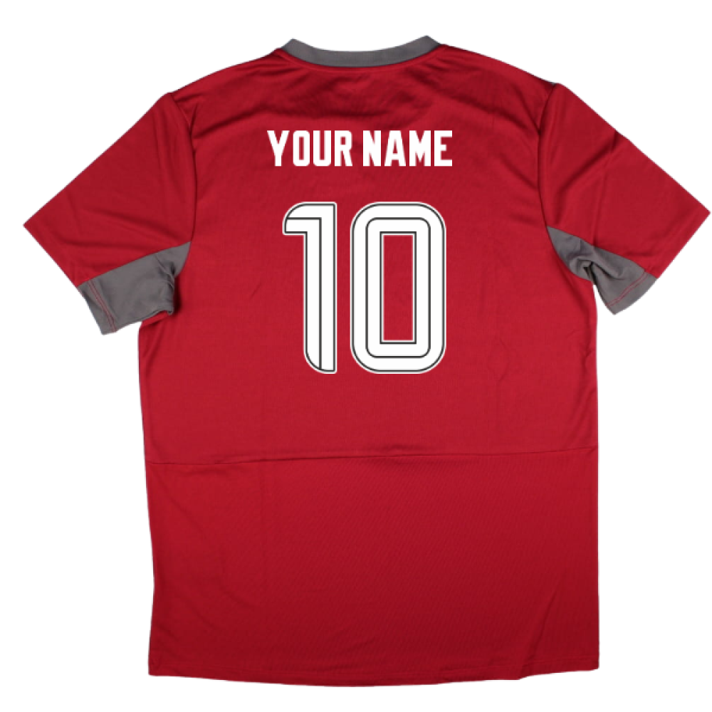 2025-2026 Rangers Pro Training Short Sleeve Tee (Rythmic Red) (Your Name)