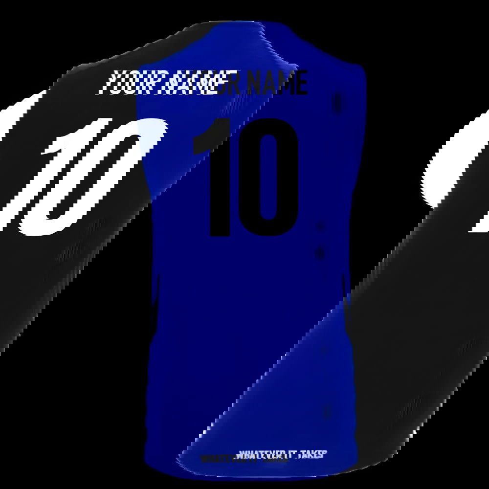 2025-2026 Glasgow Warriors Rugby Sleveless Shirt (Blue) (Your Name)