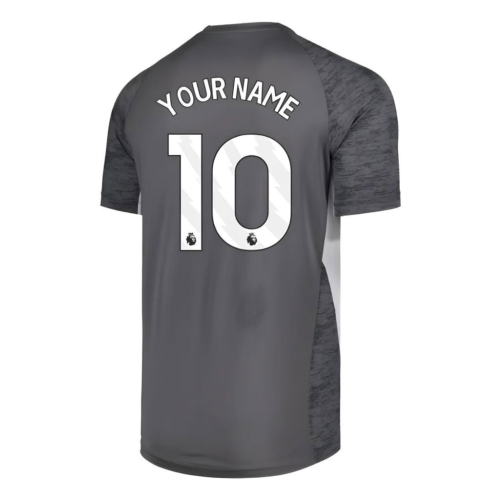 2025-2026 Everton Performance Short Sleeve T-Shirt (Grey) (Your Name)