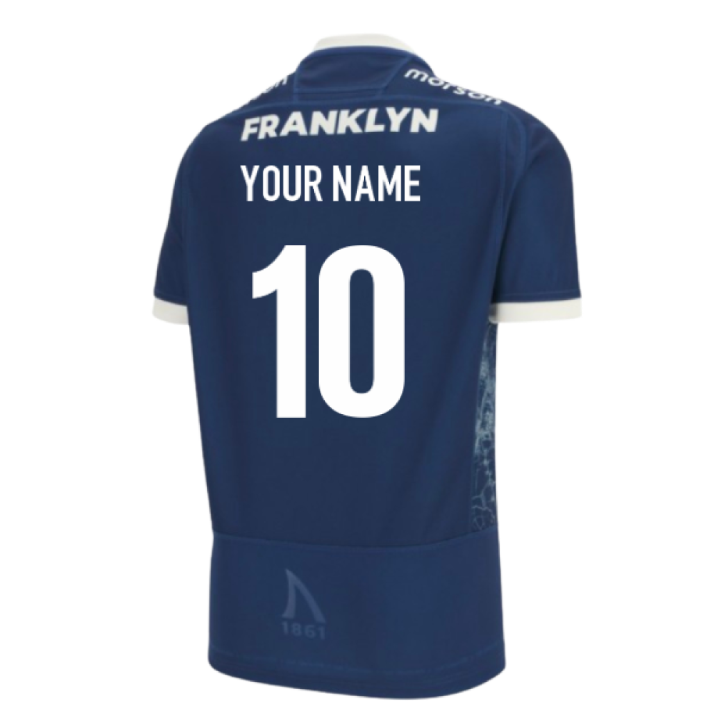 2025-2026 Sale Sharks Home Poly Rugby Shirt (Your Name)