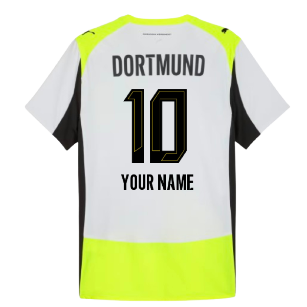 2025-2026 Borussia Dortmund Authentic Away Shirt (Your Name)