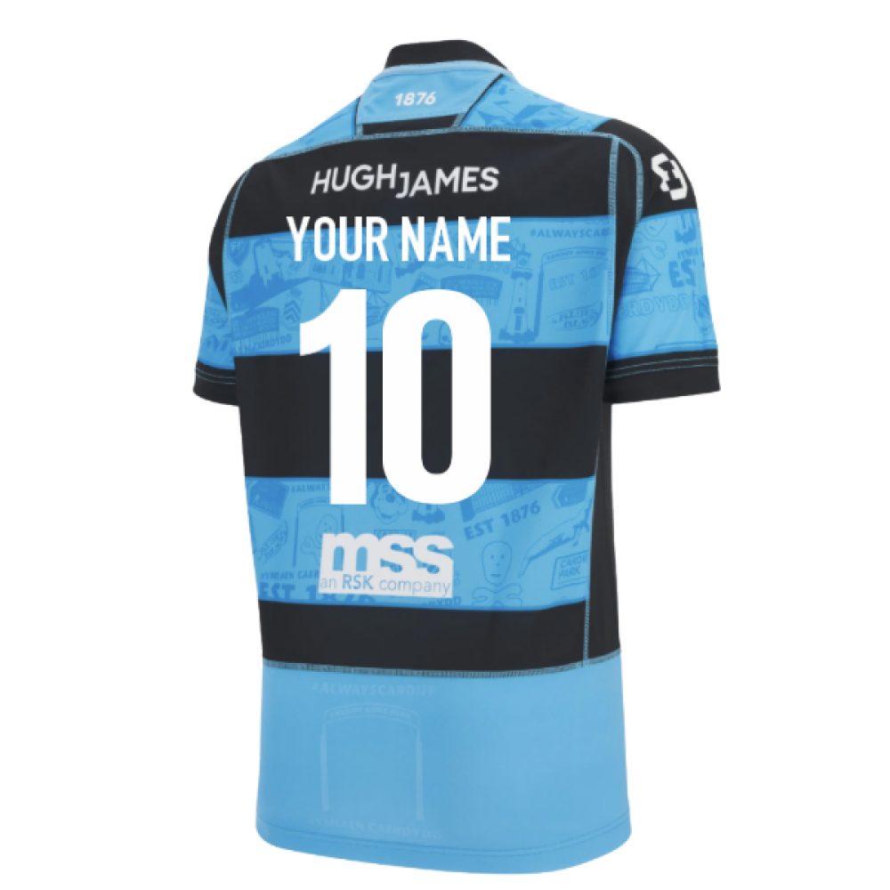 2025-2026 Cardiff Blues Home Poly Rugby Shirt (Your Name)