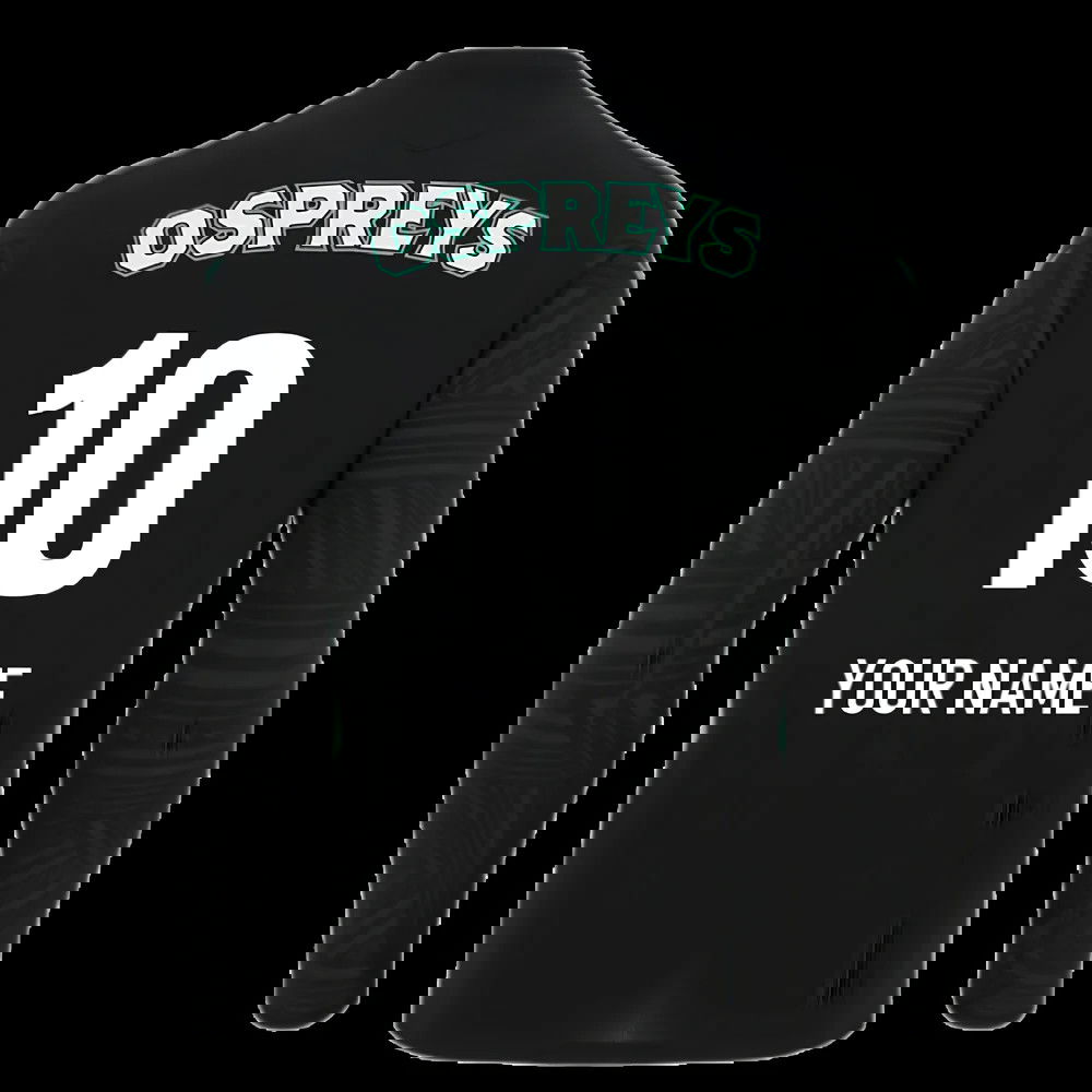 2025-2026 Ospreys Rugby Poly LS Training Tee (Black) (Your Name)