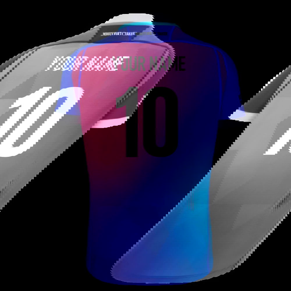 2025-2026 Glasgow Warriors Rugby Training Jersey (Blue) (Your Name)