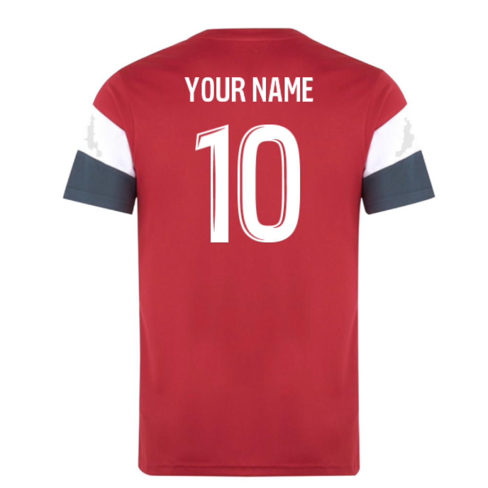 2025-2026 AS Monaco Pre Match Shirt (Red) (Your Name)