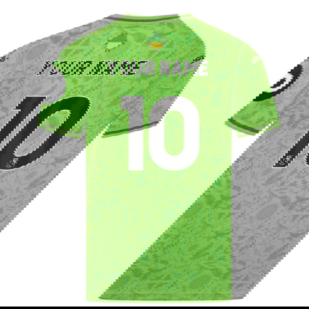2025-2026 Wolves Goalkeeper Third Shirt (Green) - Kids (Your Name)